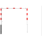 Access barriers | with triangular locking mechanism | swing-back | with top bar | hot-dip galvanized and white coatedwith red reflecting stripes | total width: 1500 mm